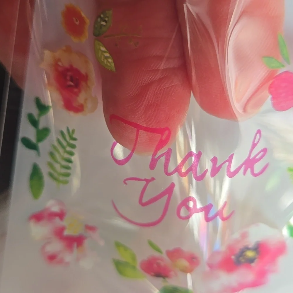 Floral Thank You Party Favor 10 Seller Jewelry Mini Floral Bags Mail Swag Merch